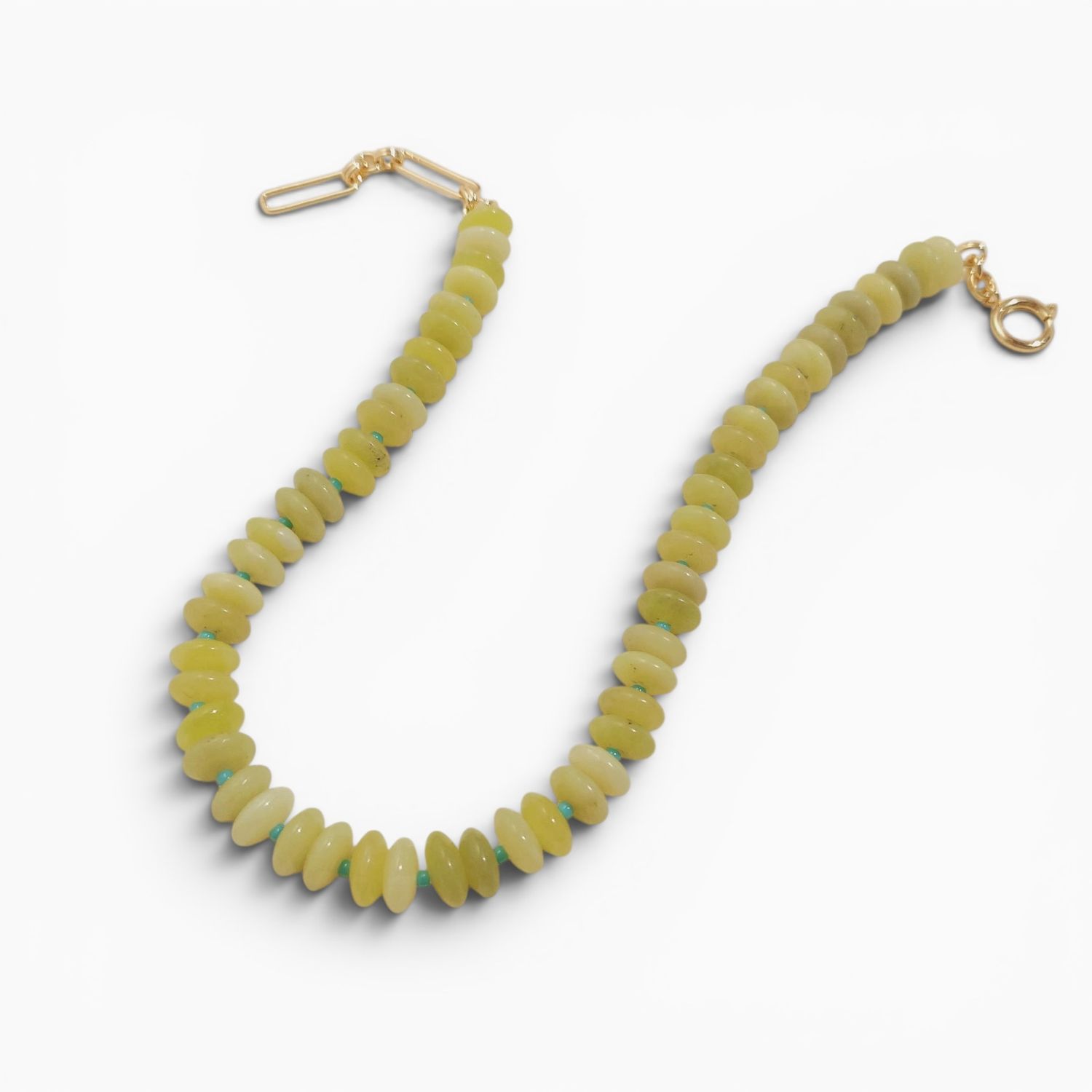 Lemon, Lime Disc Necklace
