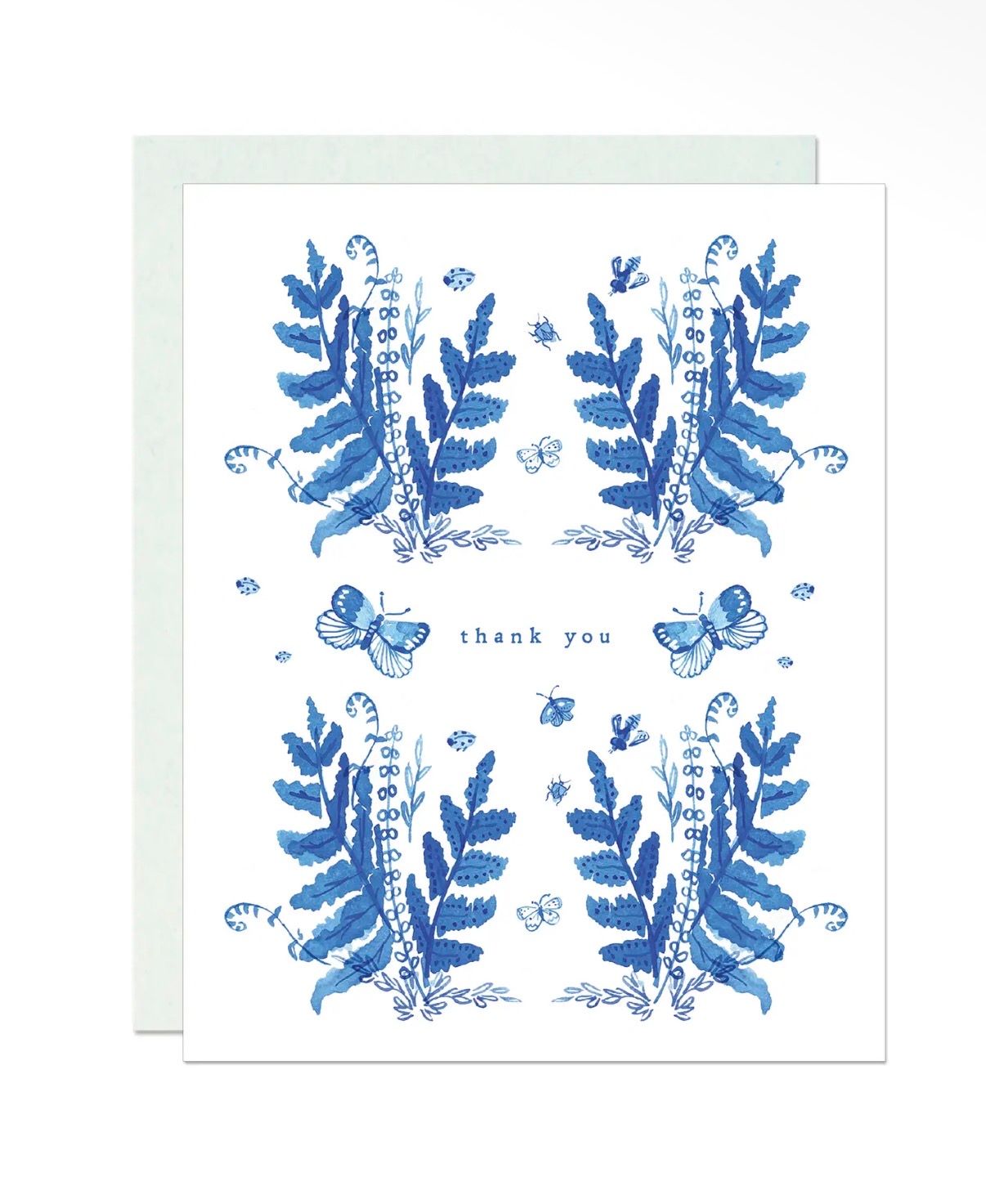 Blue Toile Thank You