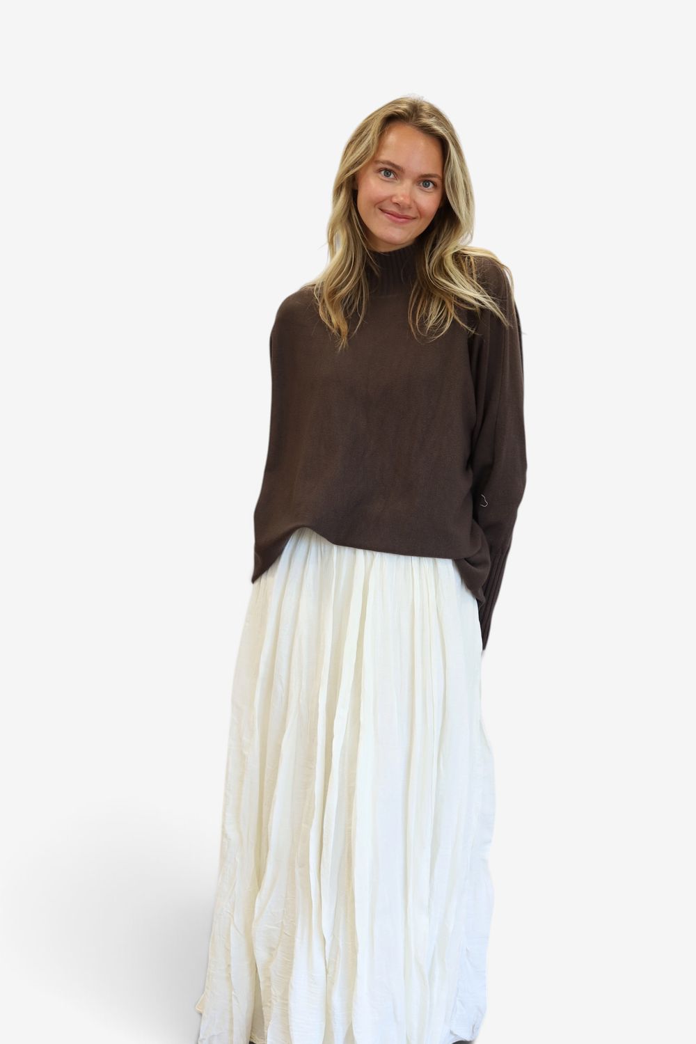 The Sunny Crinkle Skirt- Eggshell