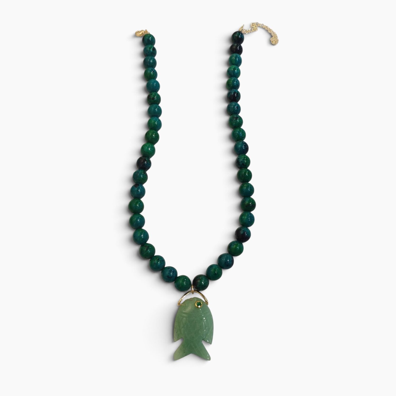 Seaport Teal Strand with Fan Fish