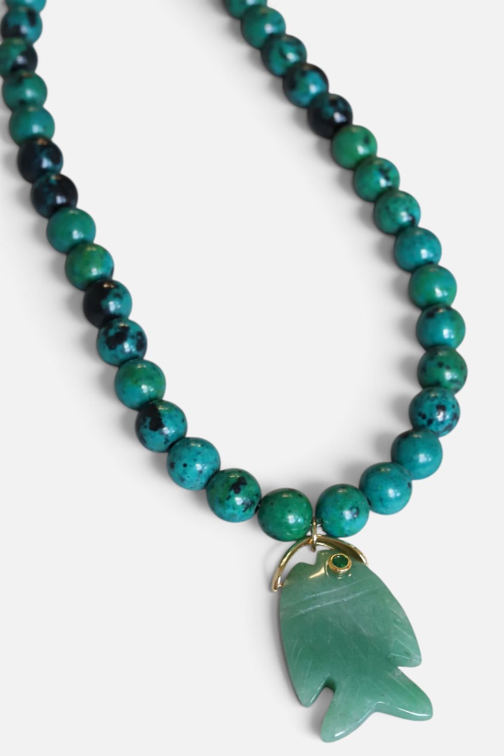 Seaport Teal Strand with Fan Fish