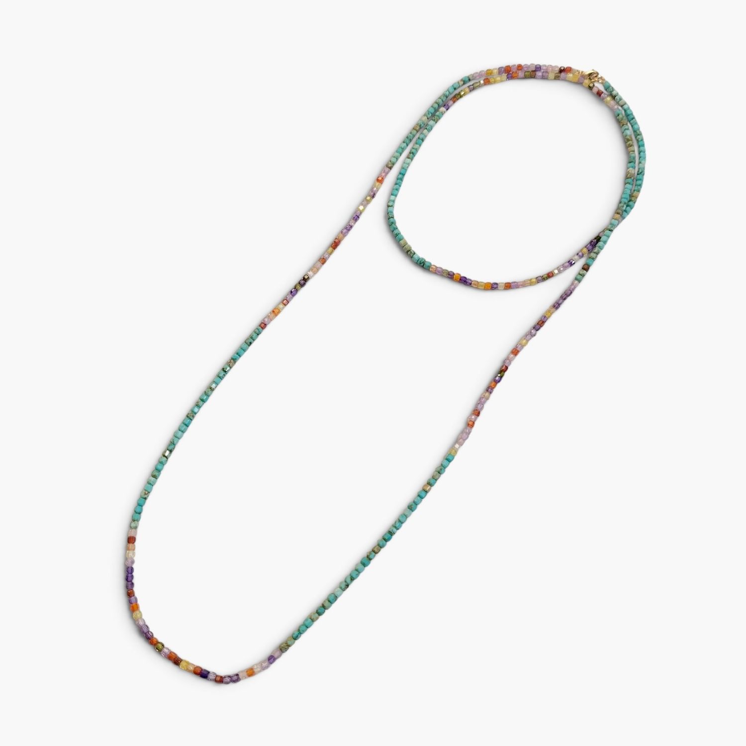 Long Strand- Glitzy Lilac &amp; Turquoise