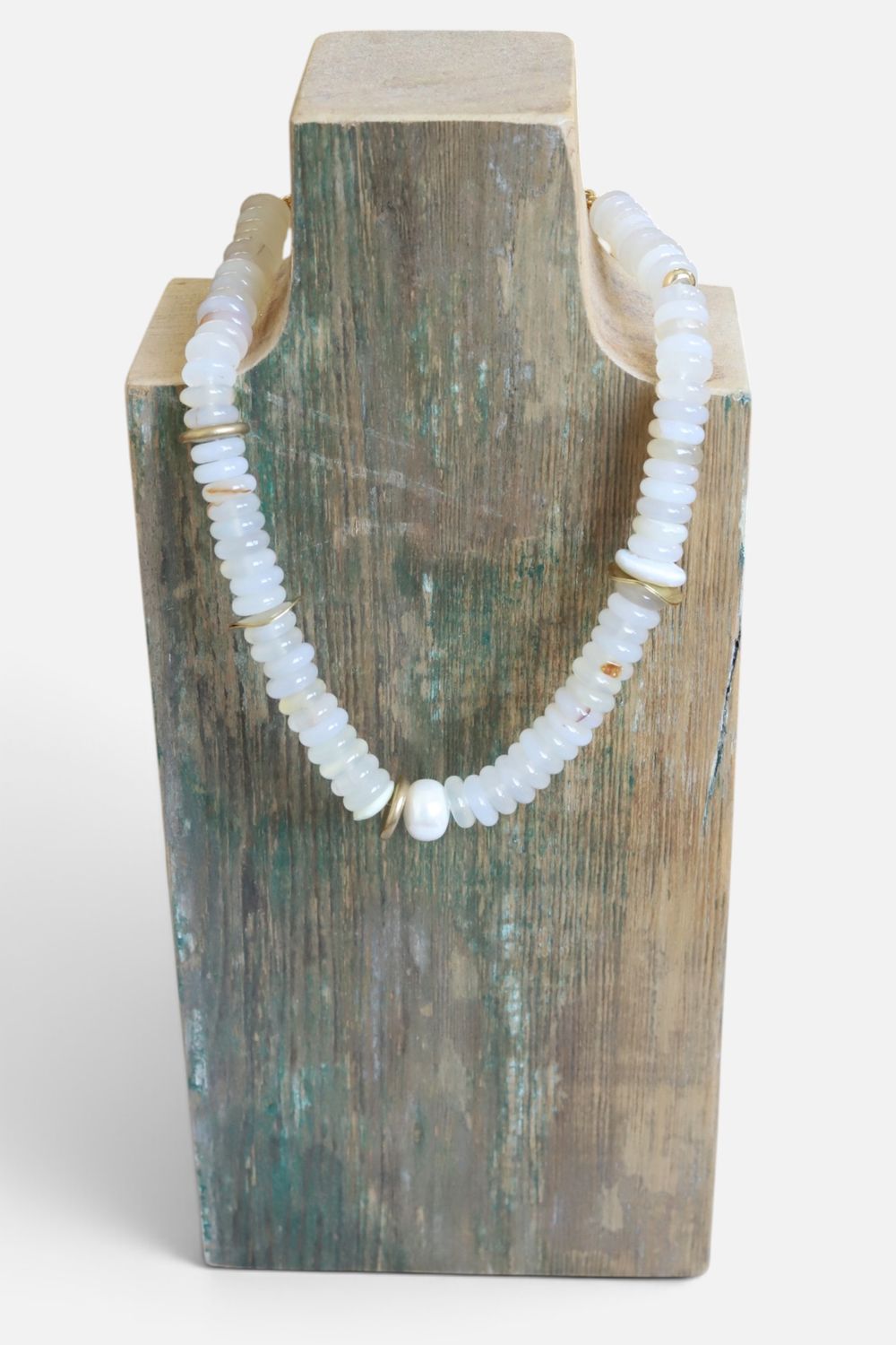 Gayle Shell Disc Necklace