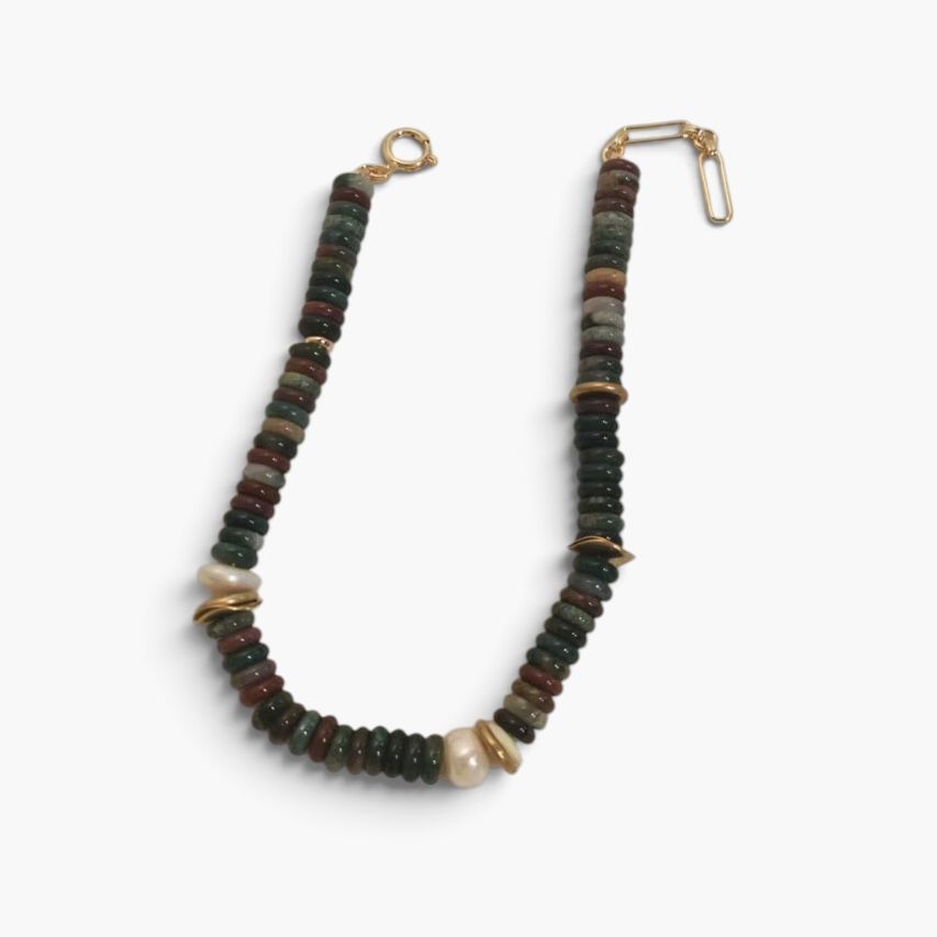 Gayle Disc Necklace- Fall Foliage