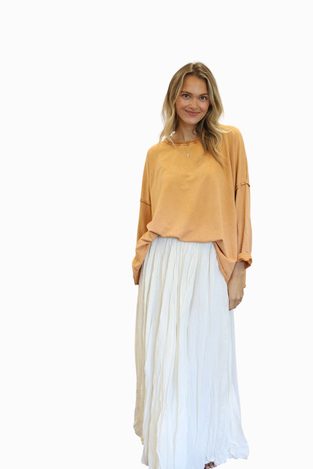 Long Sleeve, T-Shirt Sweatshirt- Spice