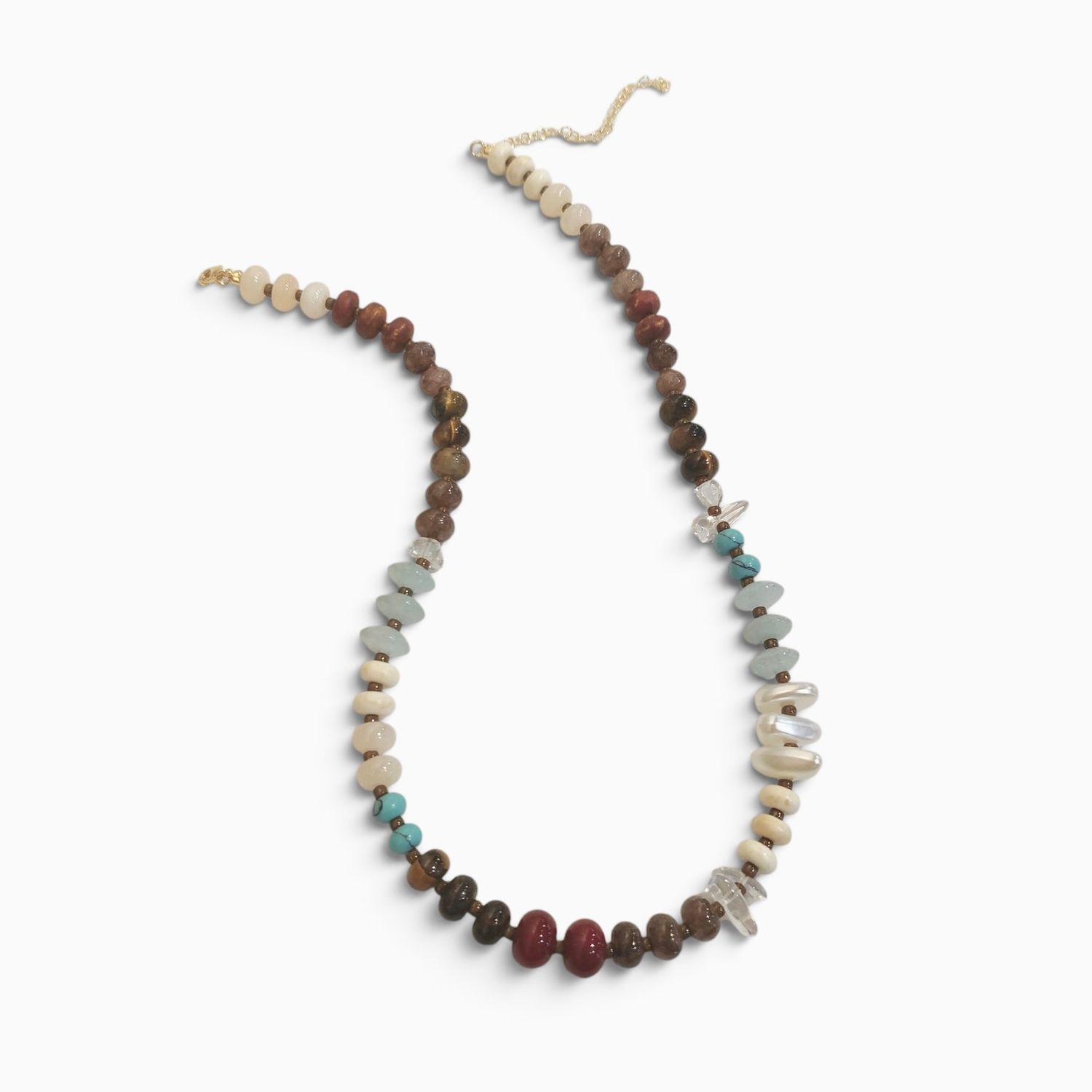 Sky/Chocolate Chip Necklace