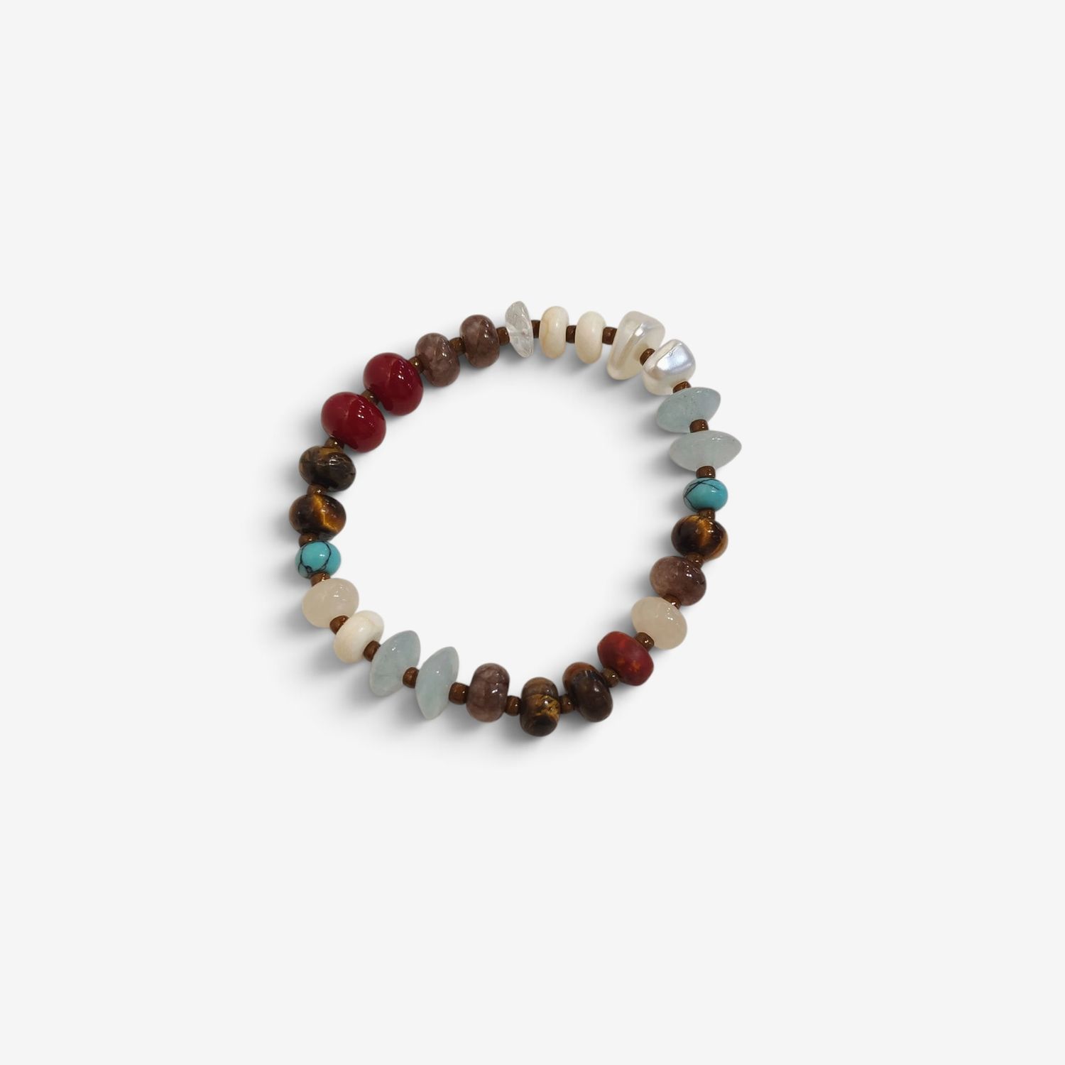 Sky/Chocolate Chip Bracelet