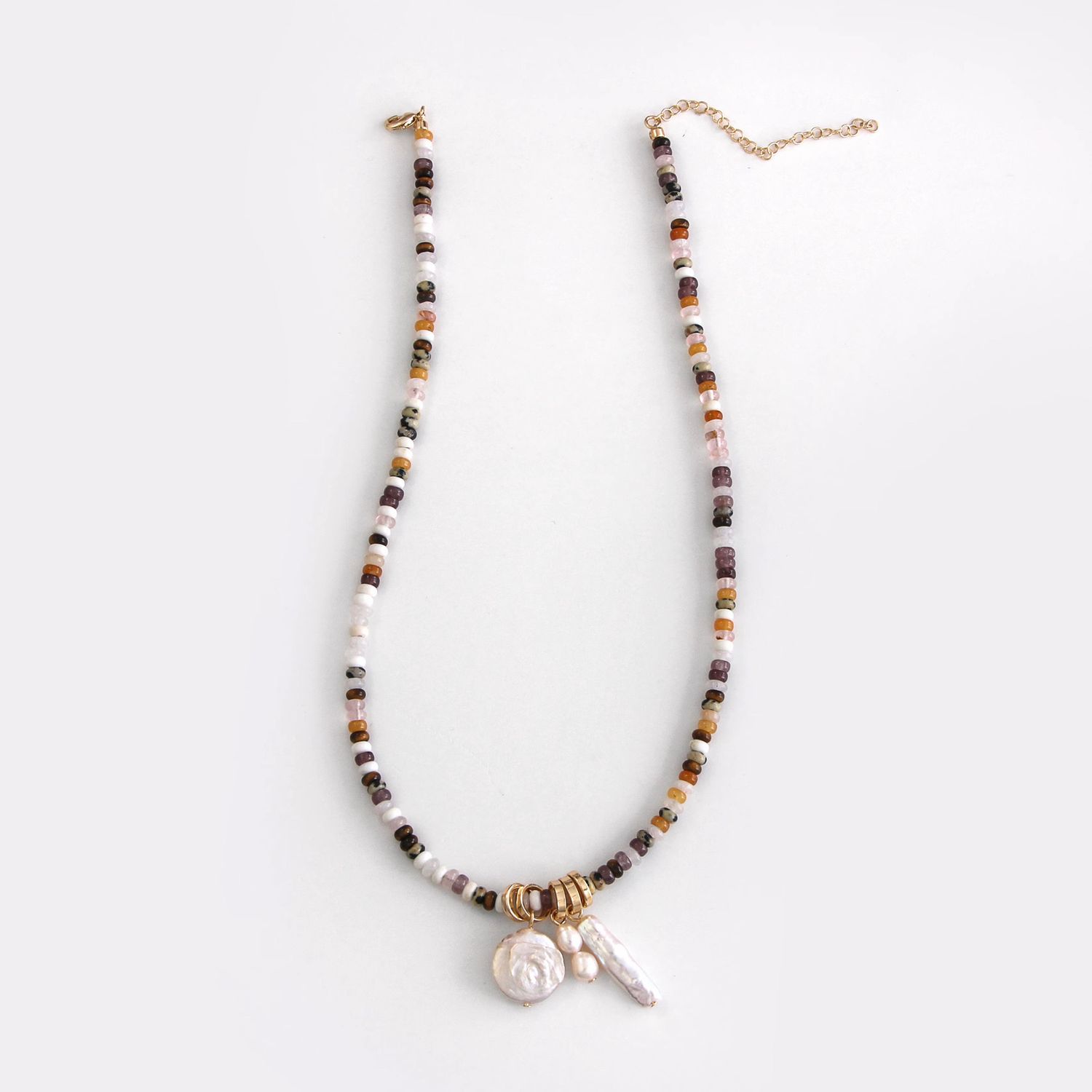 Neutral Assorted Pearl Layering Strand