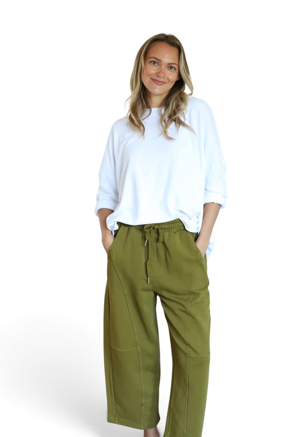 Seamed Barrel Sweats
