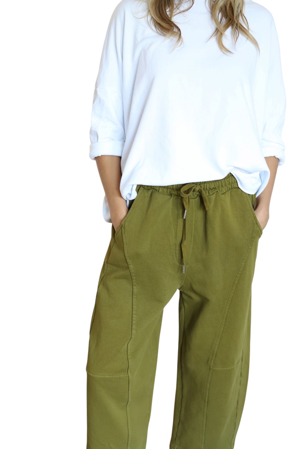 Seamed Barrel Sweats