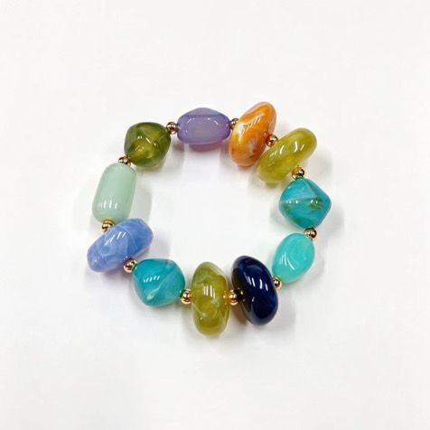 Wobbly Jumbo Bracelet- Aquas