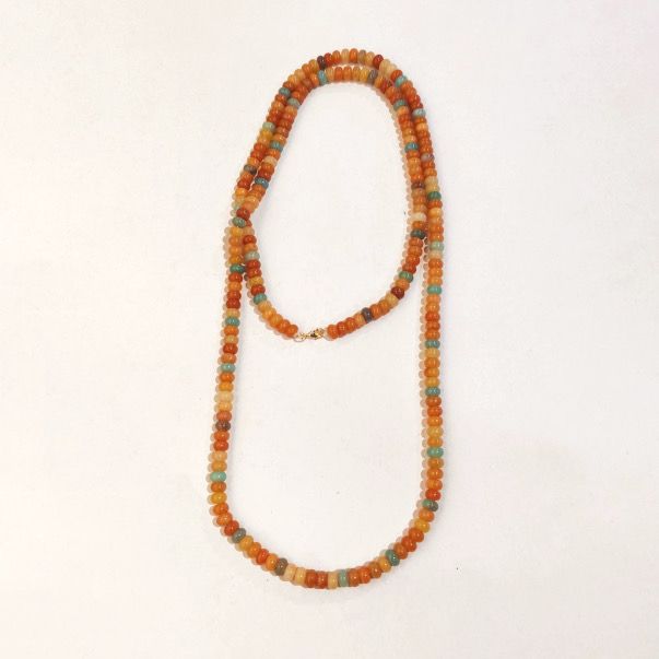 Long Strand- Orange Beads