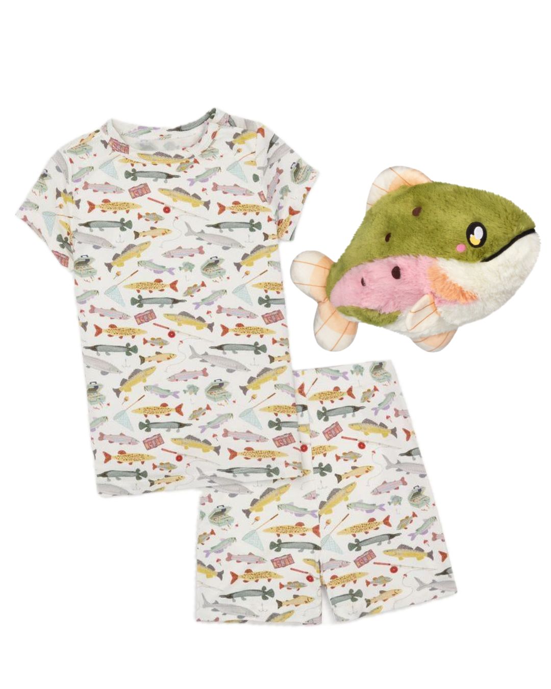 Trout Pajama Set &amp; Stuffie Bundle