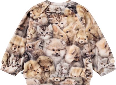 Disc Sweat Shirt Fuzzy Fluffy