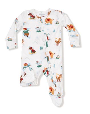 Winter Animal Sports - 2 Way Zipper Footie