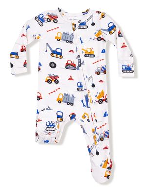 Crayon Construction - 2 Way Zipper Footie