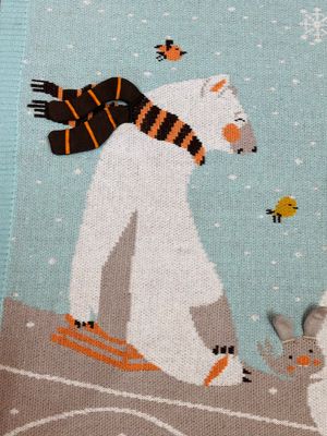 Organic Blanket Polar Bear Ski