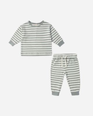 Cozy Set Blue Stripe