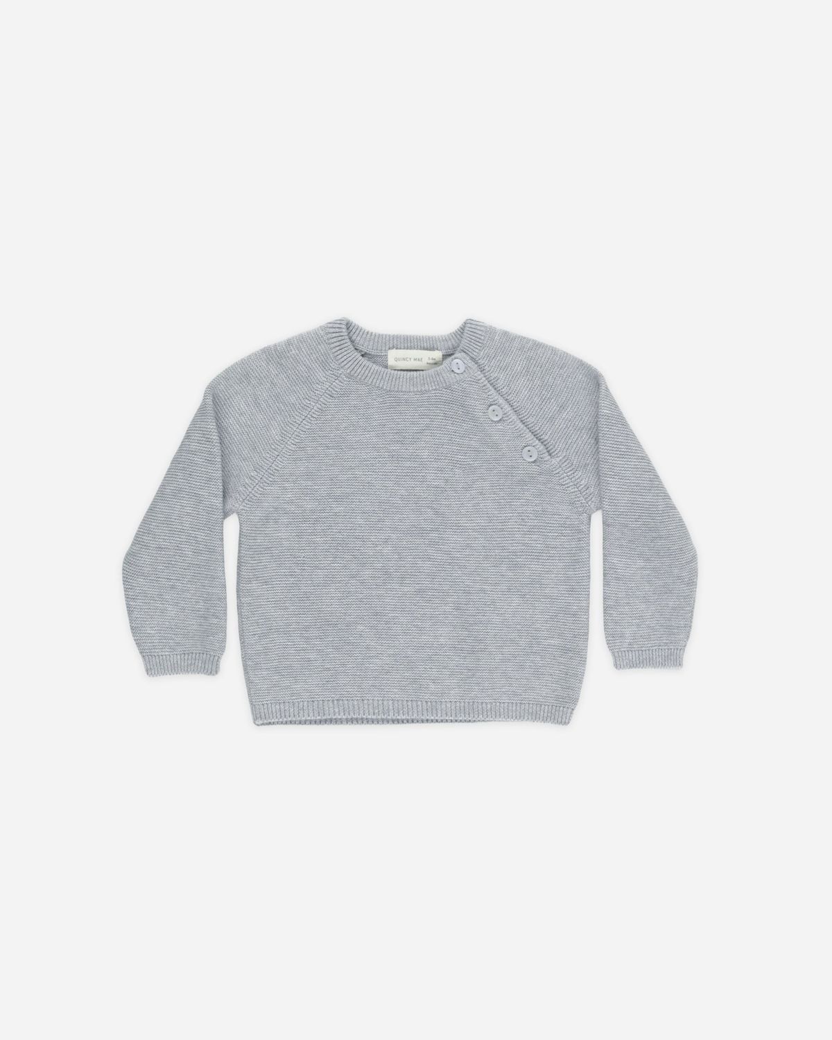 Knit Sweater Heathered Blue