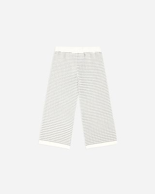 Knit Wide Leg Dusty Blue Stripe