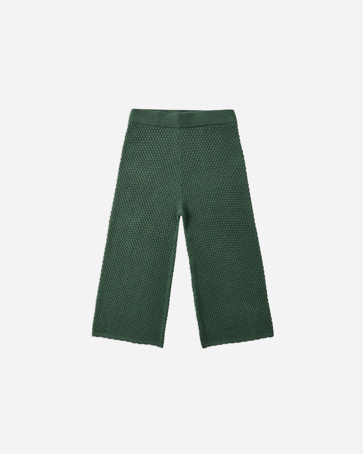 Knit Wide Leg Green Pant