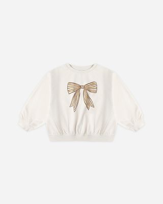 Oversized Sweatshirt with Bow