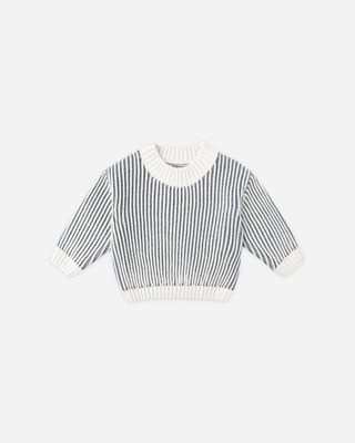 Relaxed Knit Sweater Ocean