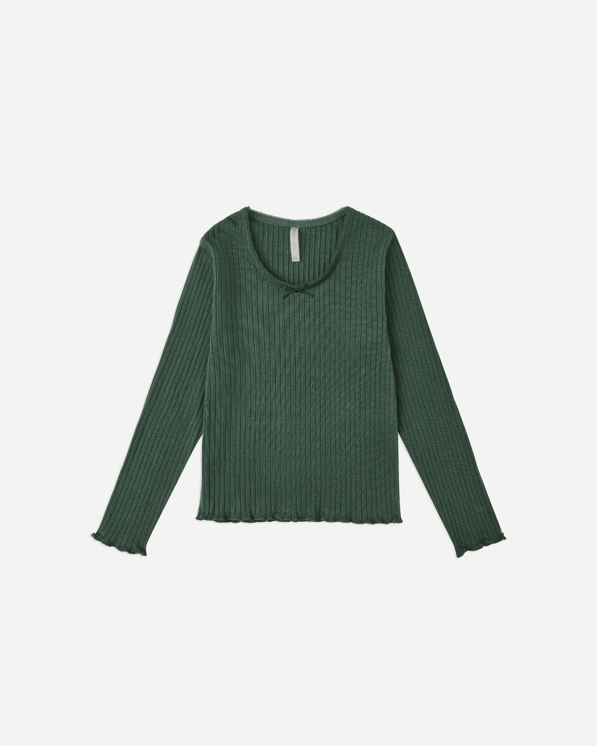 Ribbed LS Green Top
