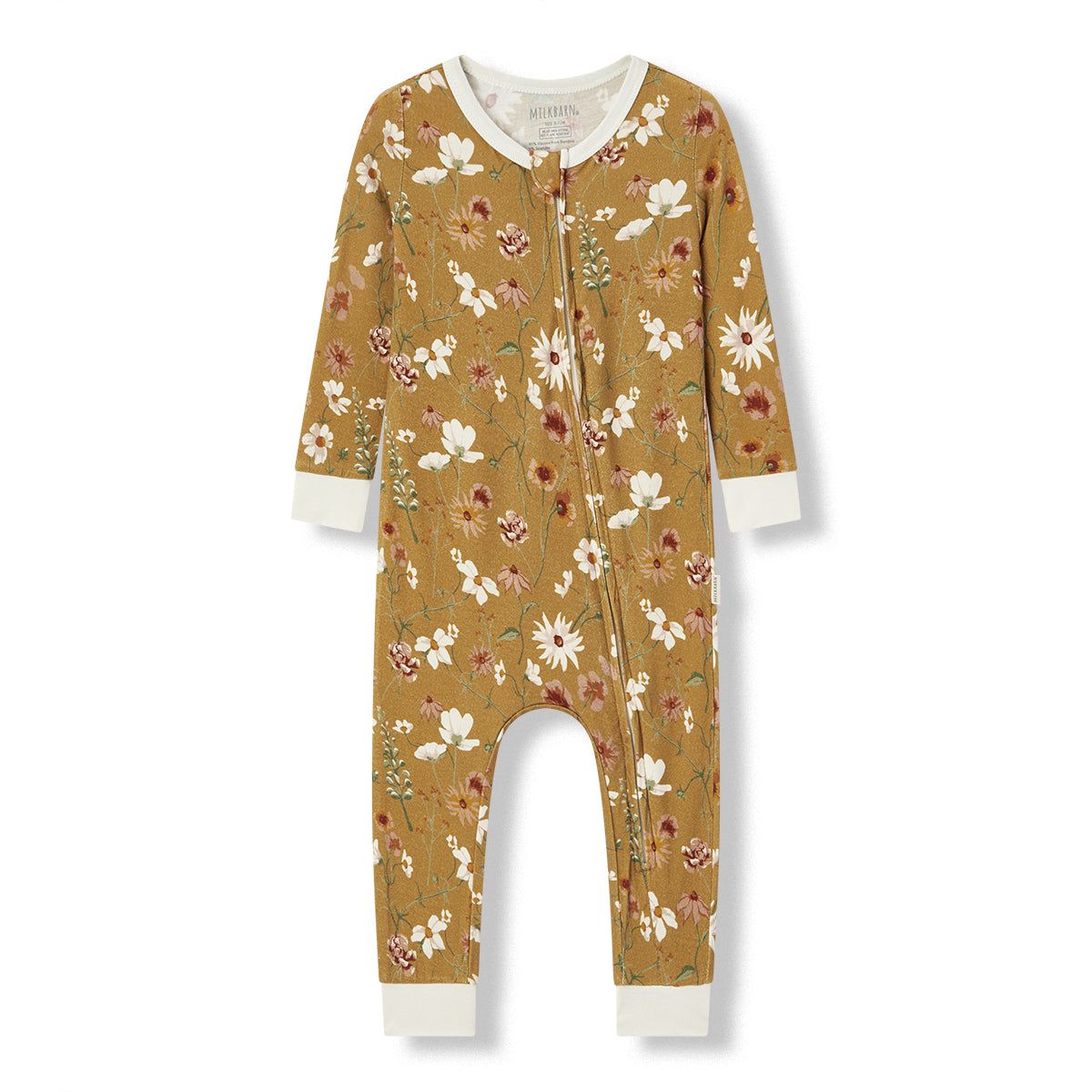 Luxe Stretch Zippered PJ Wildflower
