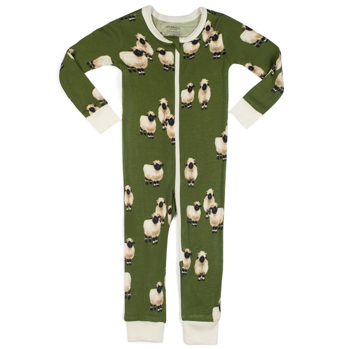 Bamboo Zipper PJ Valais Sheep