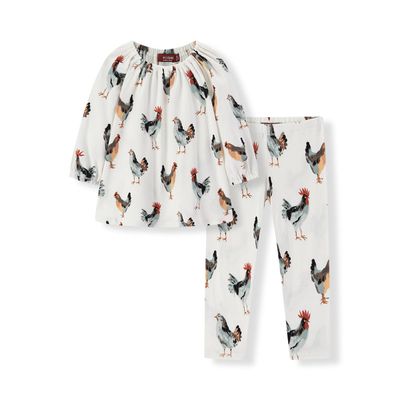 LS Dress Set Chickens
