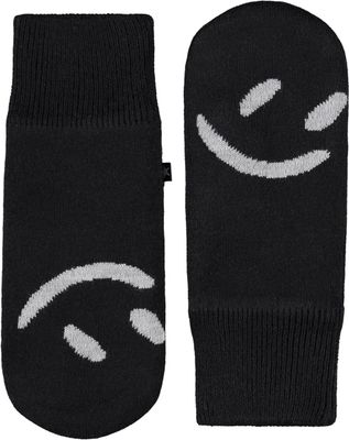 Snowfall Black Mitten