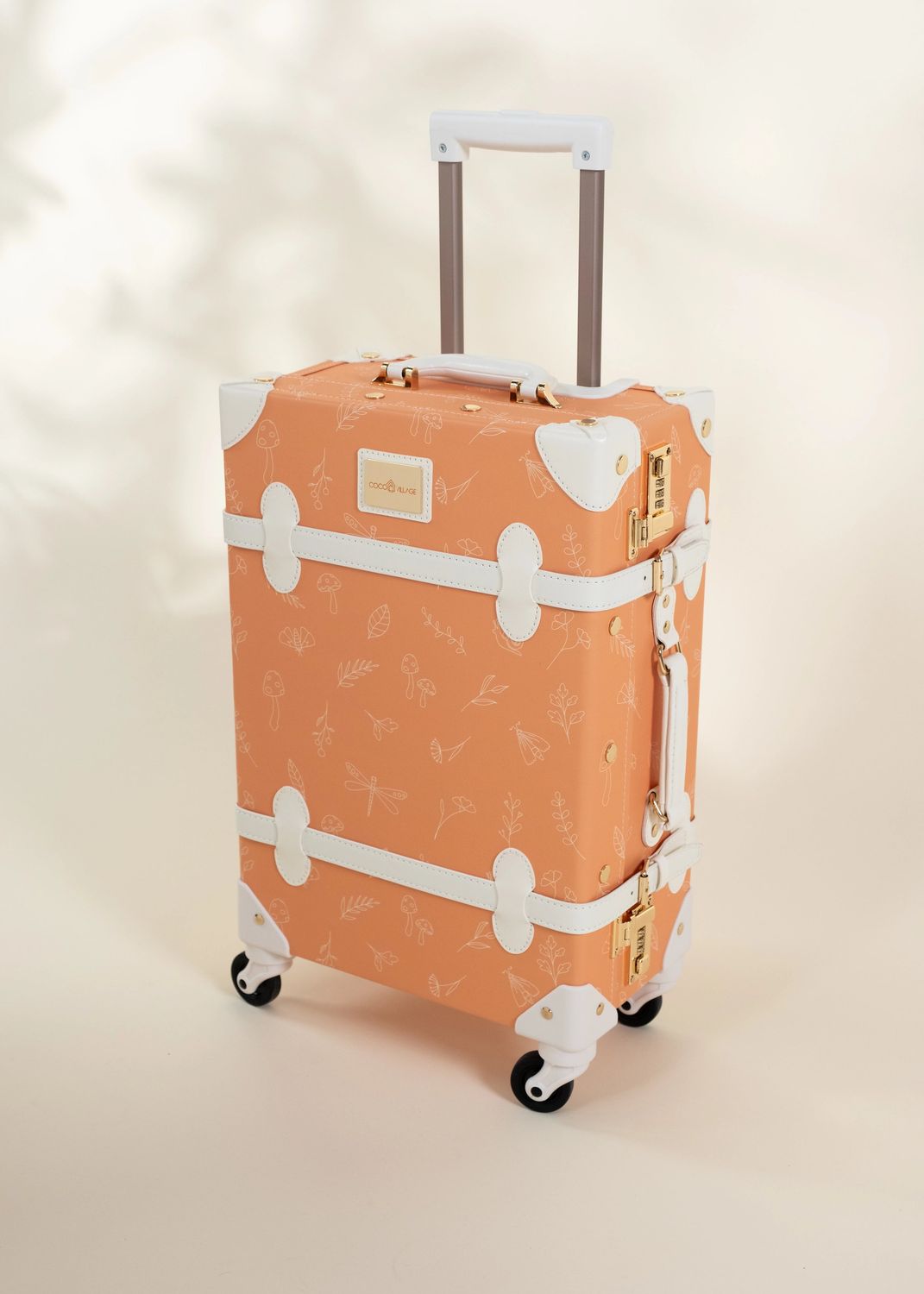 Vegan Leather CarryOn Suitcase Nature