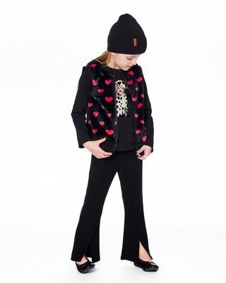 Brushed Legging with Slit