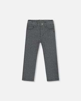 Stretch Jacquard Pants Herringbone