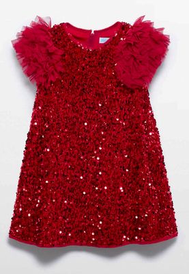 Red Sequin Dress 5529