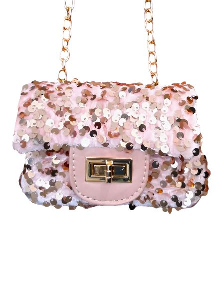 Sequin Purse, Color: Pink