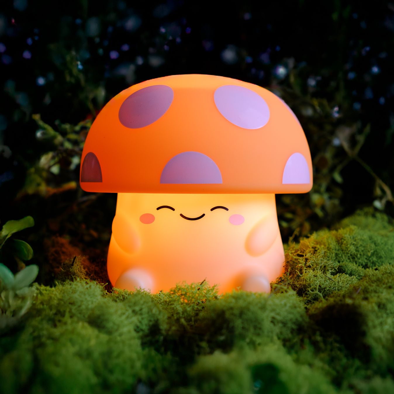 Mushi Ambient Mushroom Night Light, Style: Orange