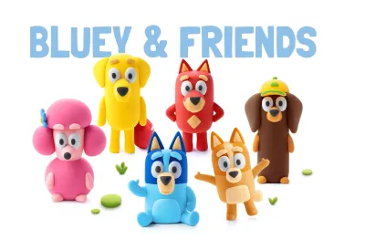 Hey Clay Bluey and Friends
