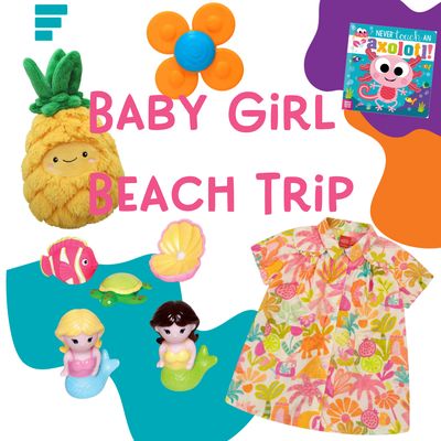 Baby Girl Beach Trip