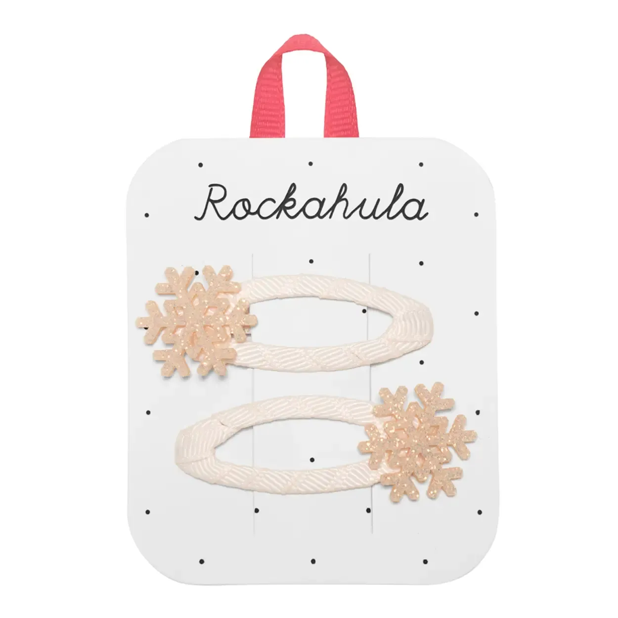 Shimmer Snowflake Clips