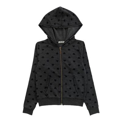 Hooded Zip Jacket Small Heart