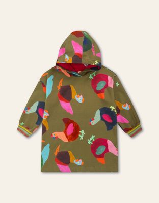 Daisy Long Sleeve Hooded Chicken Dress