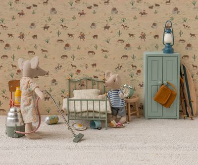 Vintage Single bed, Mouse-Mint