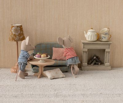 Oval Coffee Table, Mouse- Nature