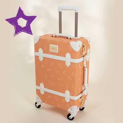 Vegan Leather CarryOn Suitcase Nature