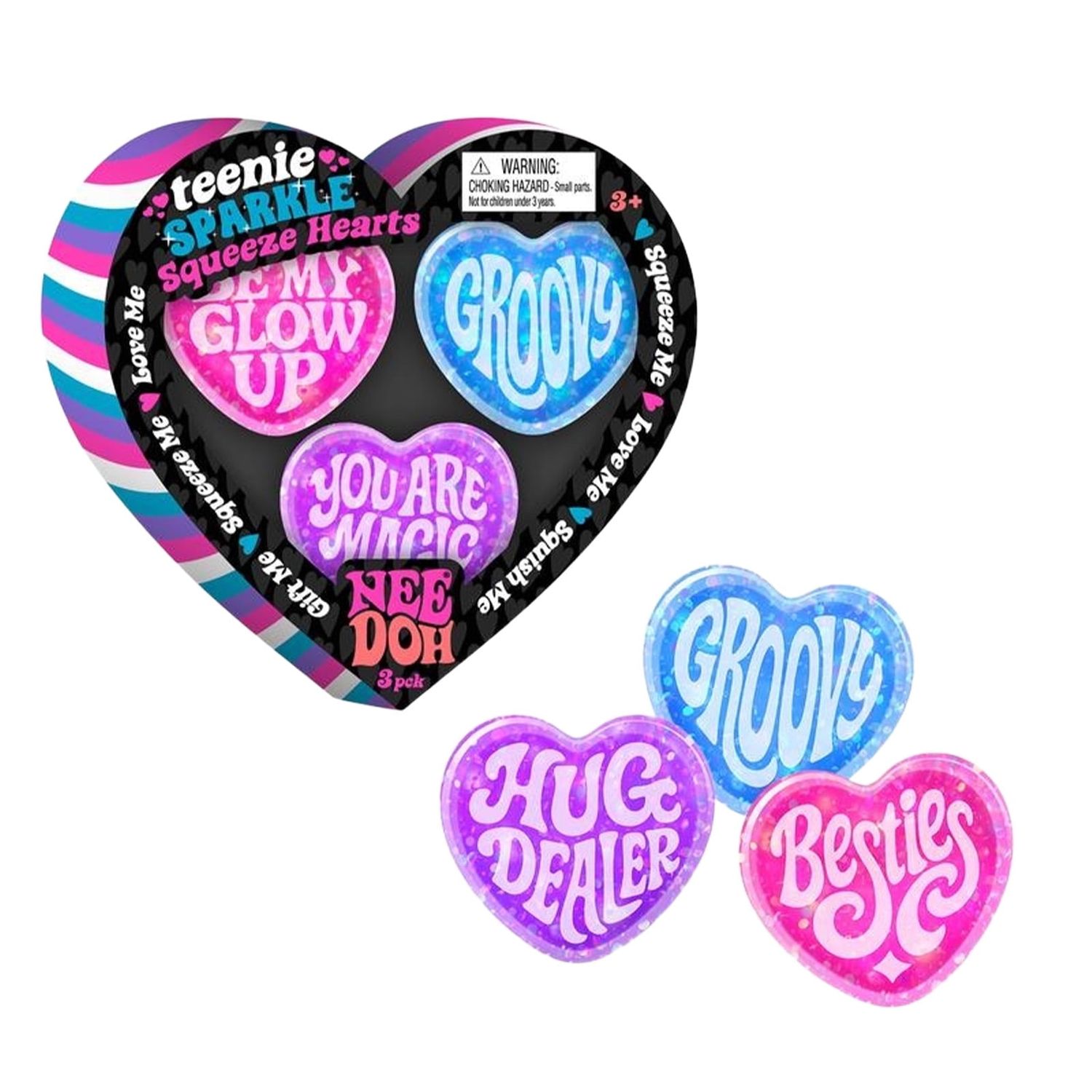 SPARKLE HEARTS TEENIE  NEEDOH