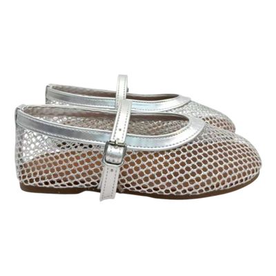 Lala Mesh Flats Silver