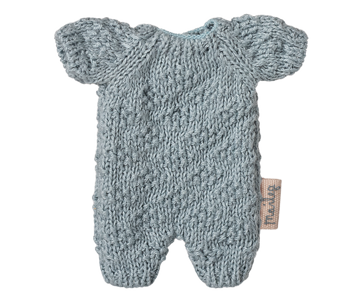Knitted Suit, Micro Blue