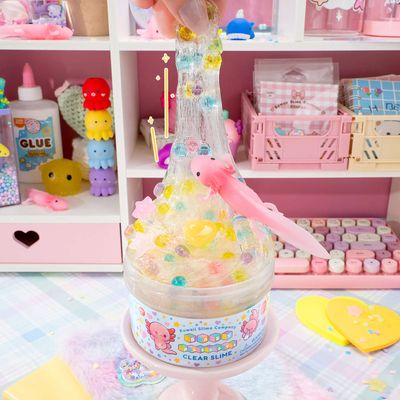 Kawaii Slime Baby Axolotl Clear